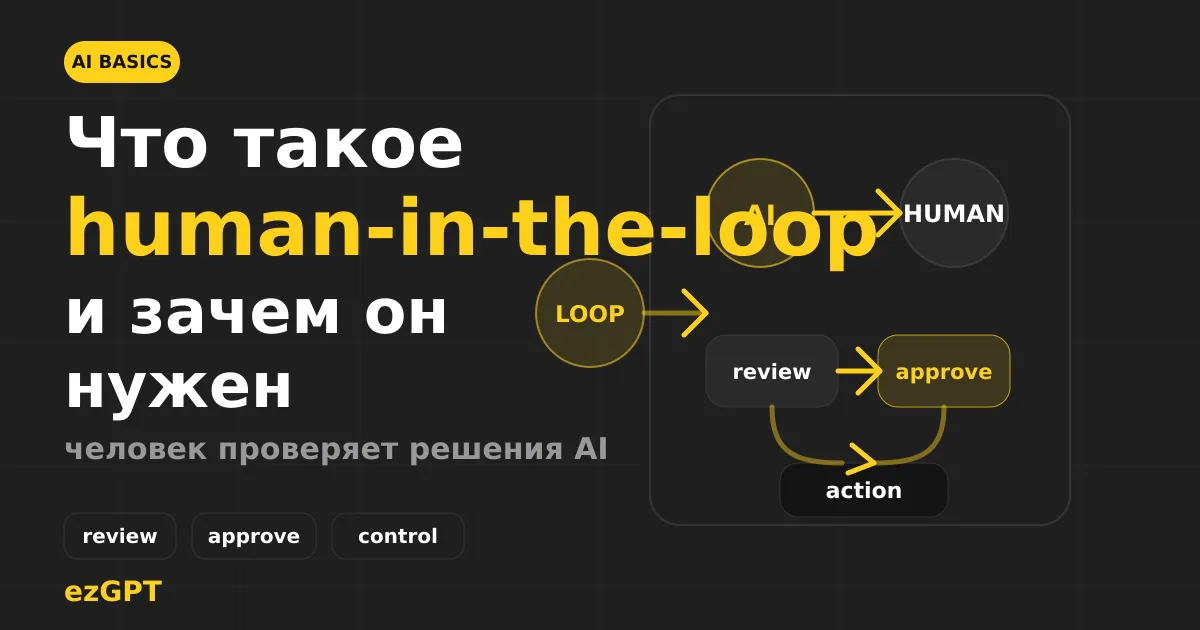 Что такое human-in-the-loop и зачем человеку подтверждать действия ИИ