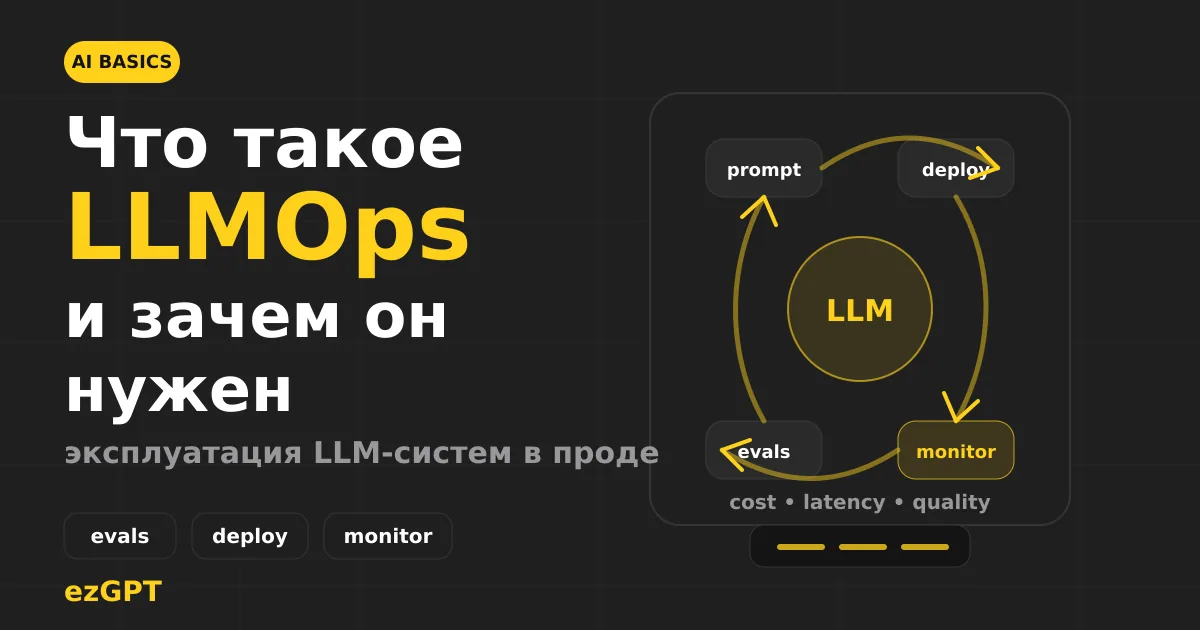 Что такое LLMOps и как управлять ИИ-системой в продакшене