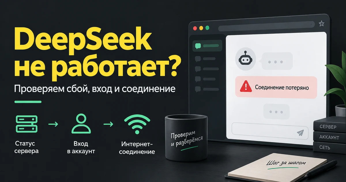 DeepSeek не работает: что делать и как найти причину