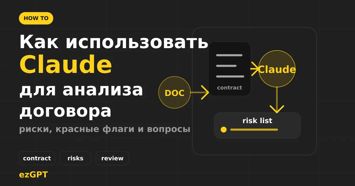 Как использовать Claude для анализа большого договора и подготовки списка рисков