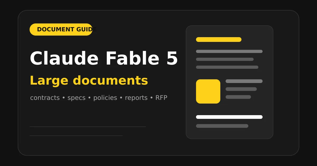 Как использовать Claude Fable 5 для анализа больших документов