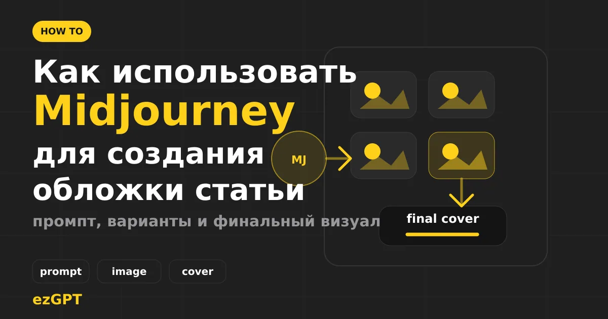 Как использовать Midjourney для создания обложки статьи или поста