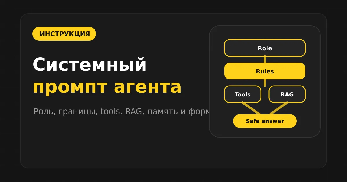Как написать системный prompt для ИИ-агента