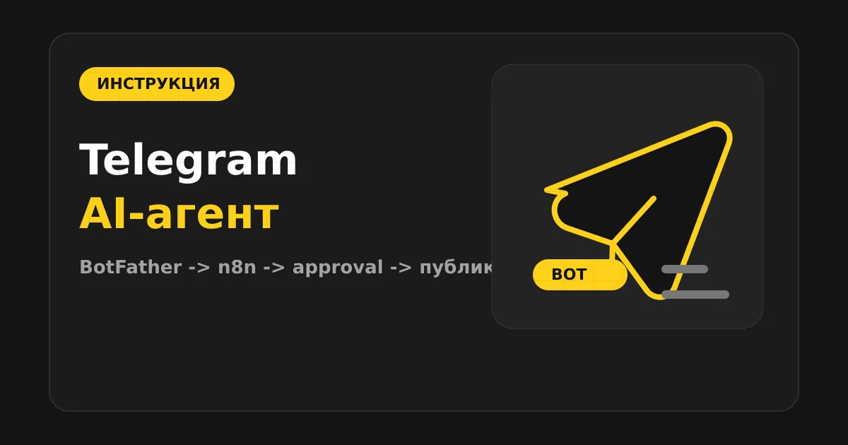Как сделать ИИ-агента для Telegram-канала