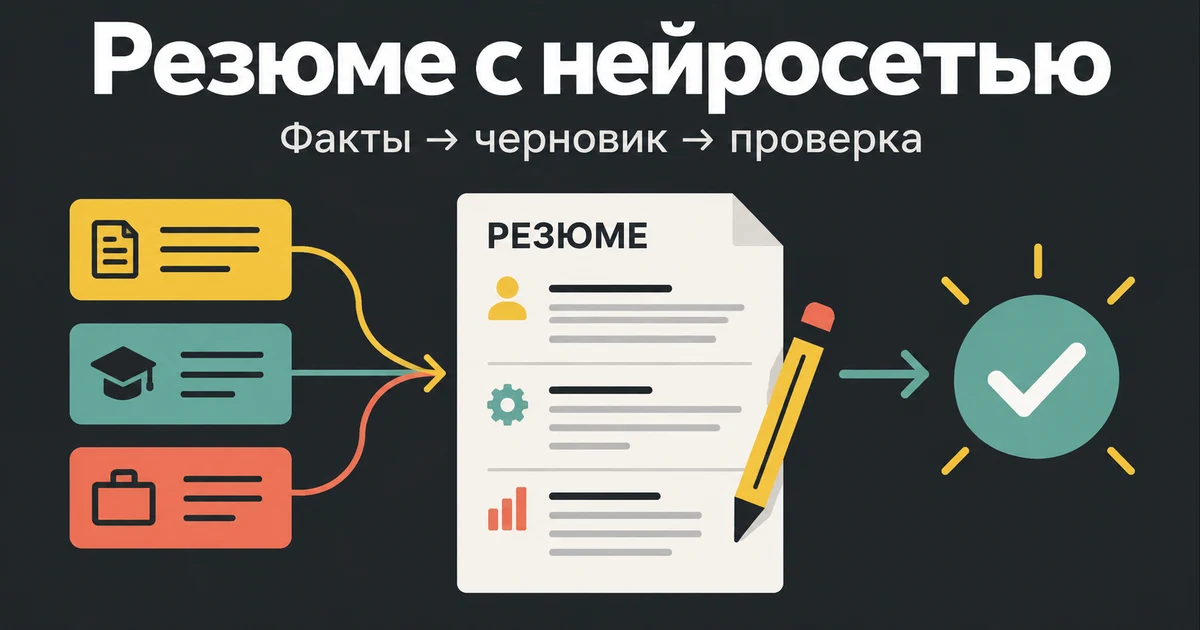 Как составить резюме с помощью нейросети без выдуманных навыков