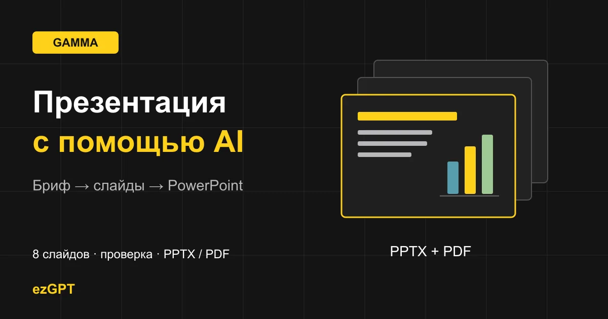 Как создать презентацию в Gamma: от брифа до PowerPoint